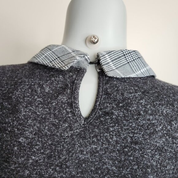 Faith and Joy Jeweled Collar Crewneck Sweater Blouse Top Size S NWOT - Picture 7 of 11